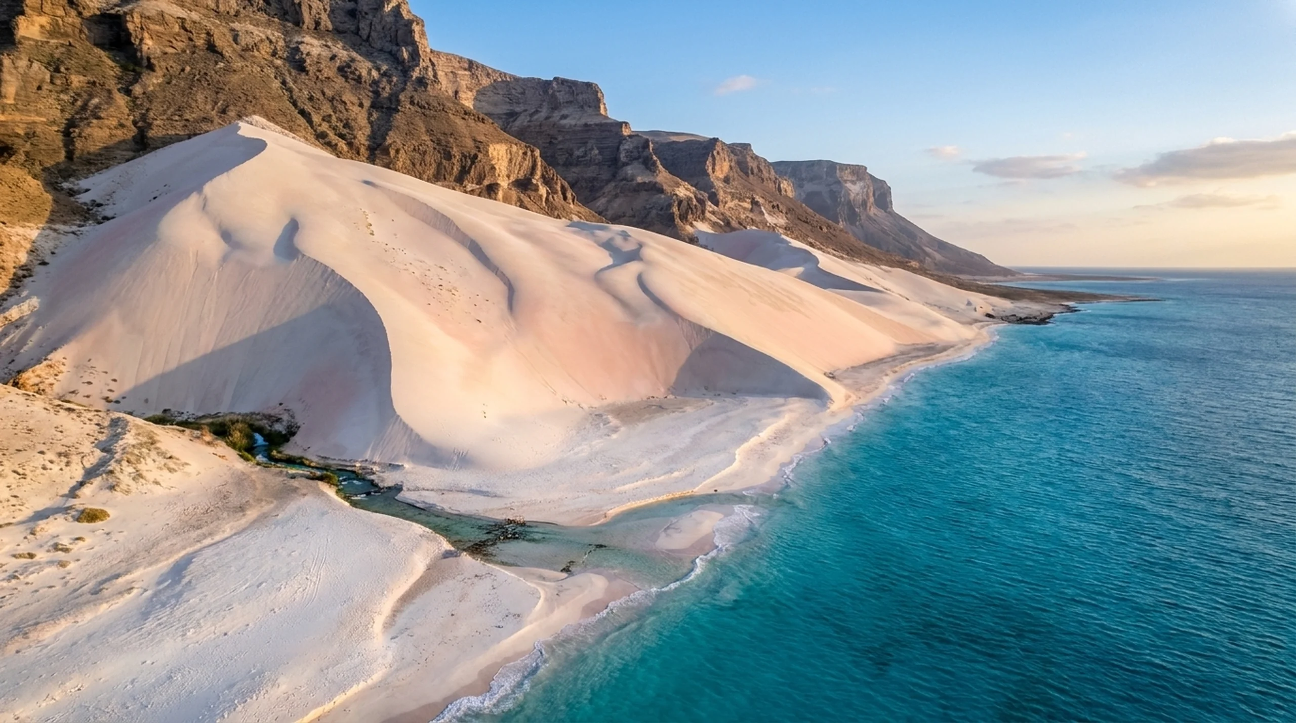 Arher Beach where dunes meet the sea