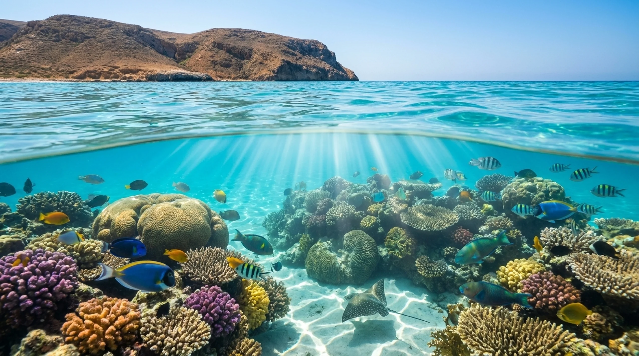 Dihamri Marine Reserve — coral and clear water