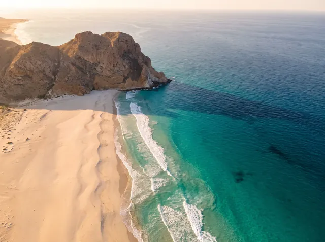 Mouri Beach, best drone shots at golden hour