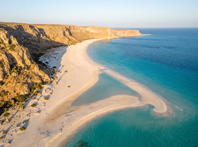 Shoab Beach, best drone shots at golden hour