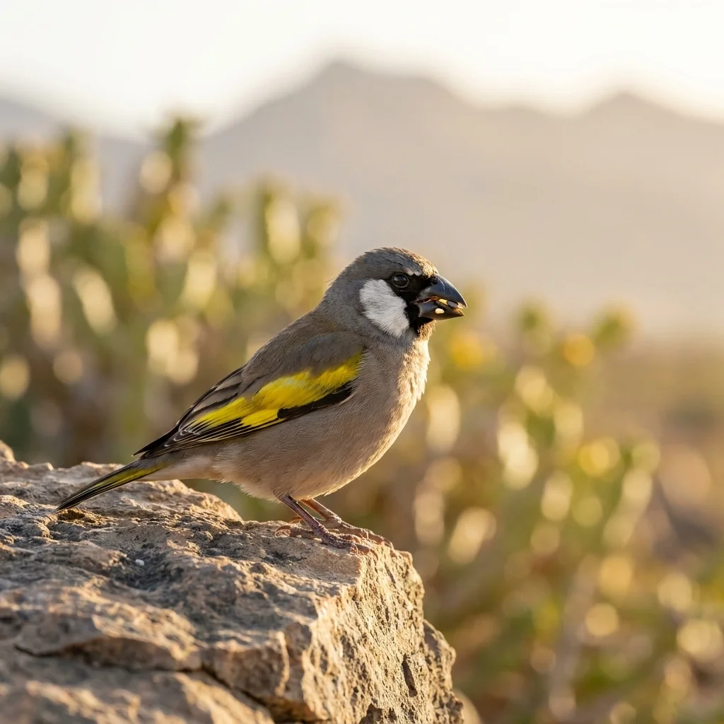 Socotra Golden-winged Grosbeak